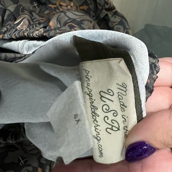 PinUpGirl clothing PUG Molly Gown in Royal Woods. Size 4xl - Picture 6 of 10